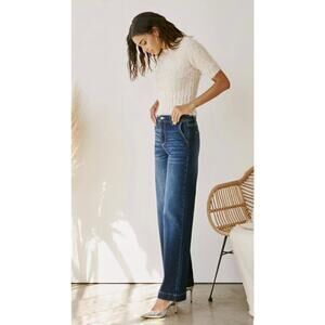 BNWT Kancan High Rise Trouser in Dark Wash